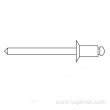 Stainless Steel countersunk open end blind rivet